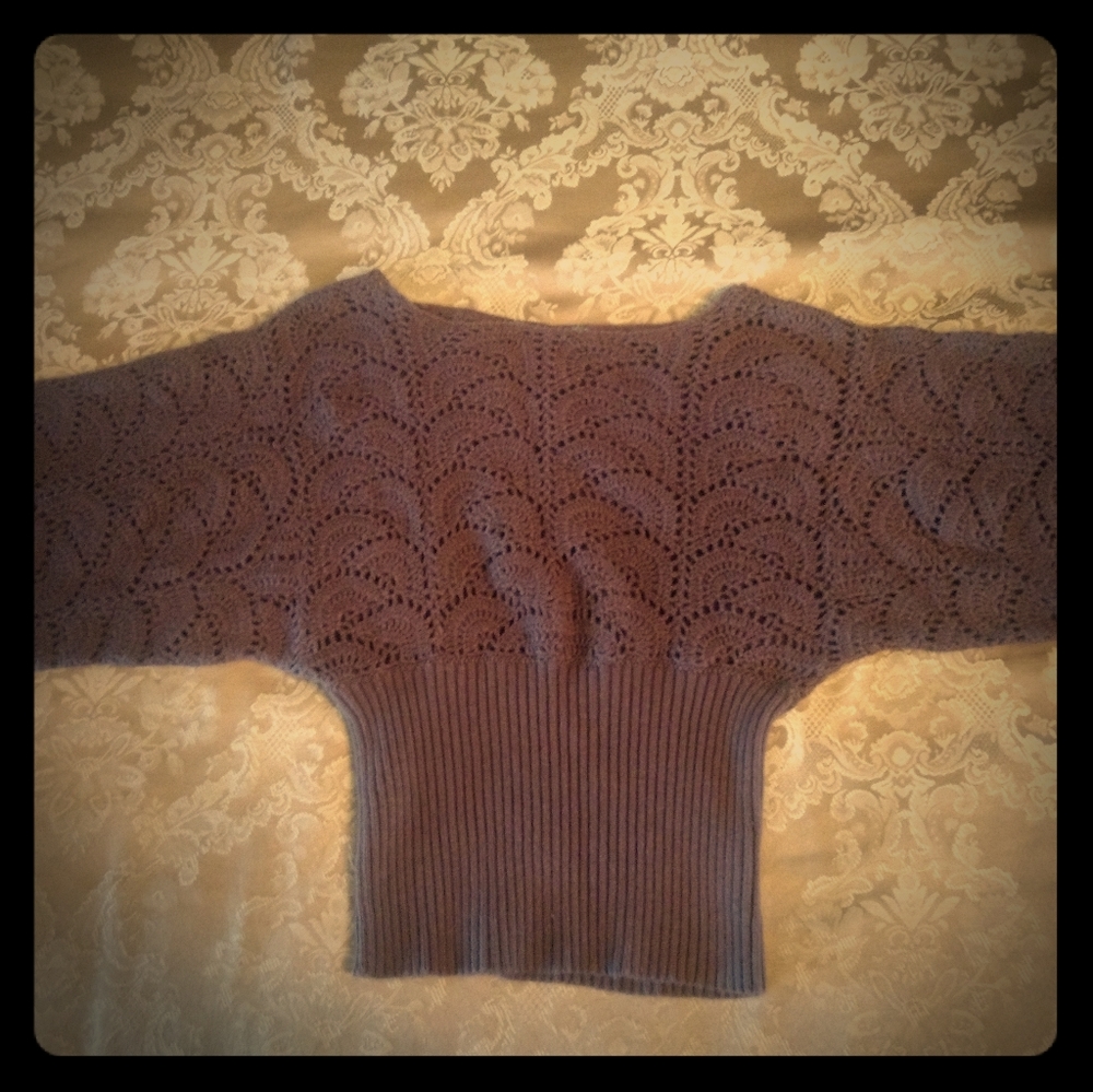 Kimono Style Sweater, Wool Blend, Small
